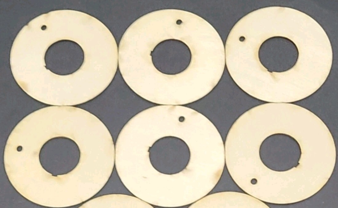 Model rocket centering rings Flying Rocket motor mount plywood rings 80X24MM 6pc