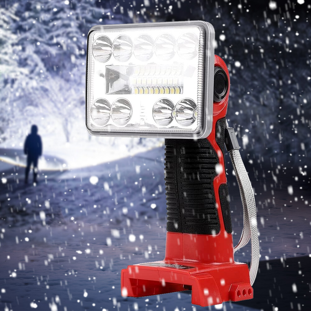1000LM LED Camping Flashlight for Milwaukee 18v Battery 9W Jobsite LED Worklight