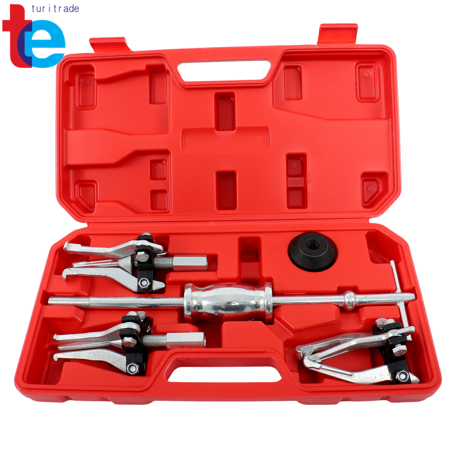 Gear Bearing Slide Hammer Puller Set 3 Jaw Internal External Puller Tool Kits