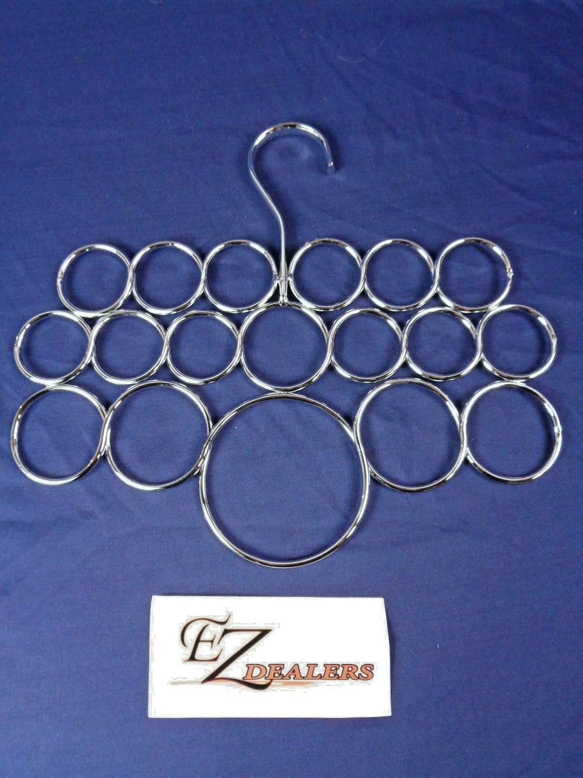 Silver Metal 18 Hole Closet Organizer Hanger