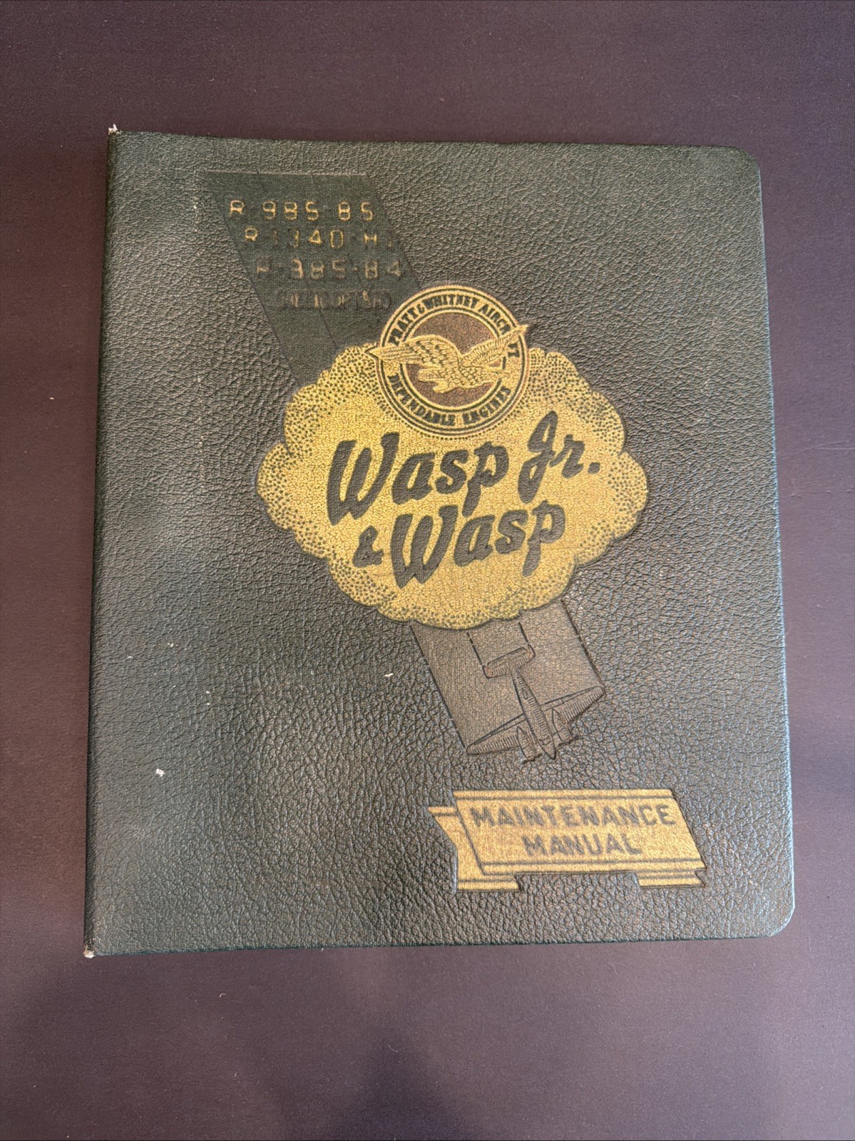 Wasp Jr. and Wasp Maintenance Manual - Pratt & Whitney Aircraft - 1949/1950