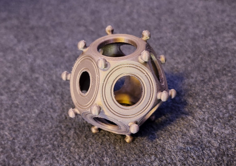 3D Printed Roman Dodecahedron - Small