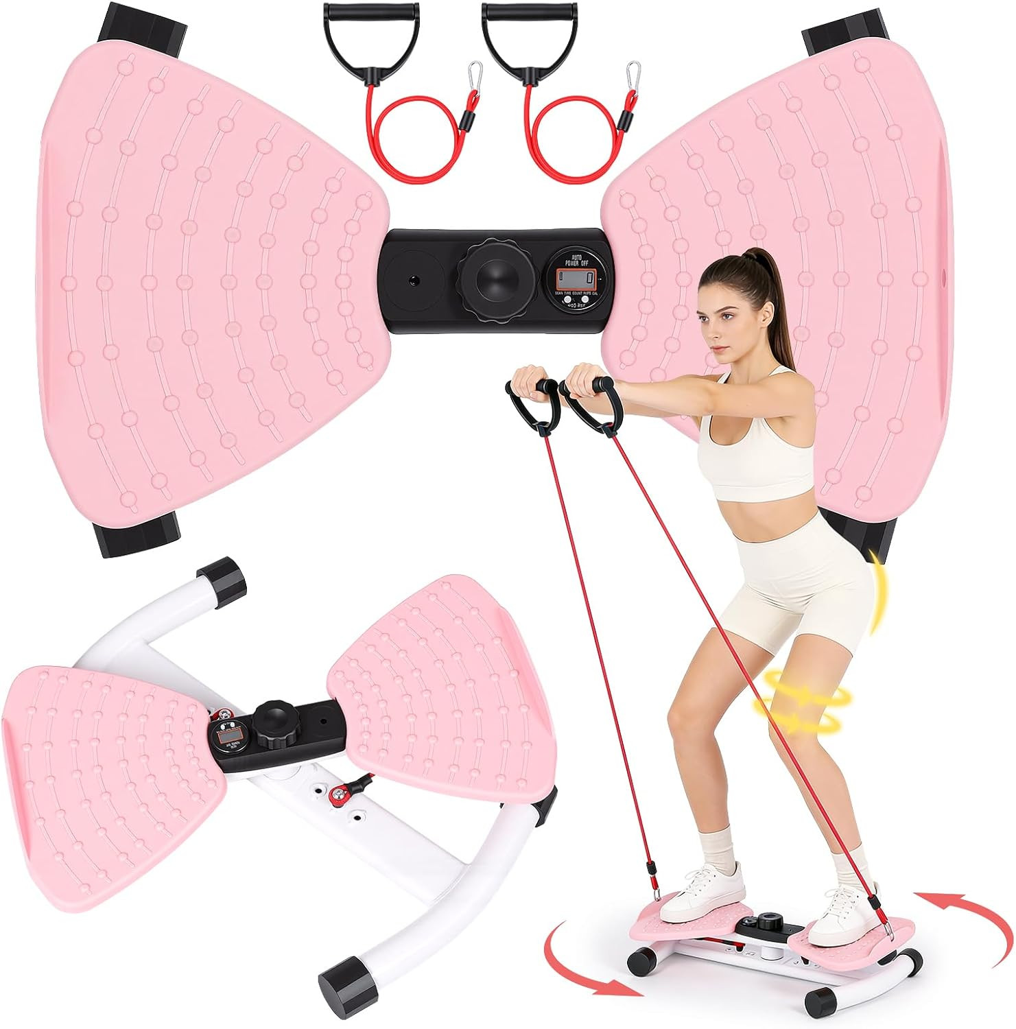 Waist Twister Machine Exercise, Ab Twister Board with the Smart LCD Digital Moni