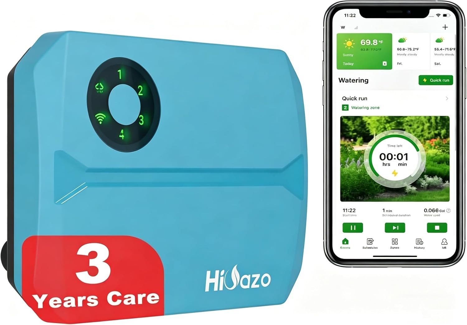 Smart Sprinklers Controller WiFi, Irrigation Controller Easy Use App Enabled,...