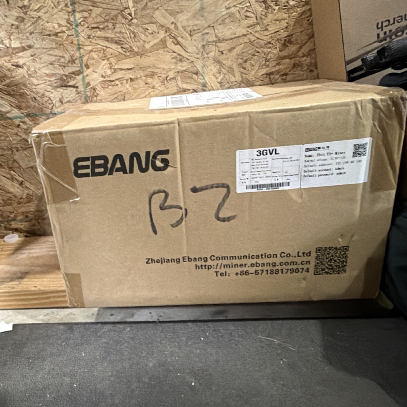 EBANG 3GVL ASIC Bitcoin Miner SHA-256 Mining Hardware for Bitcoin