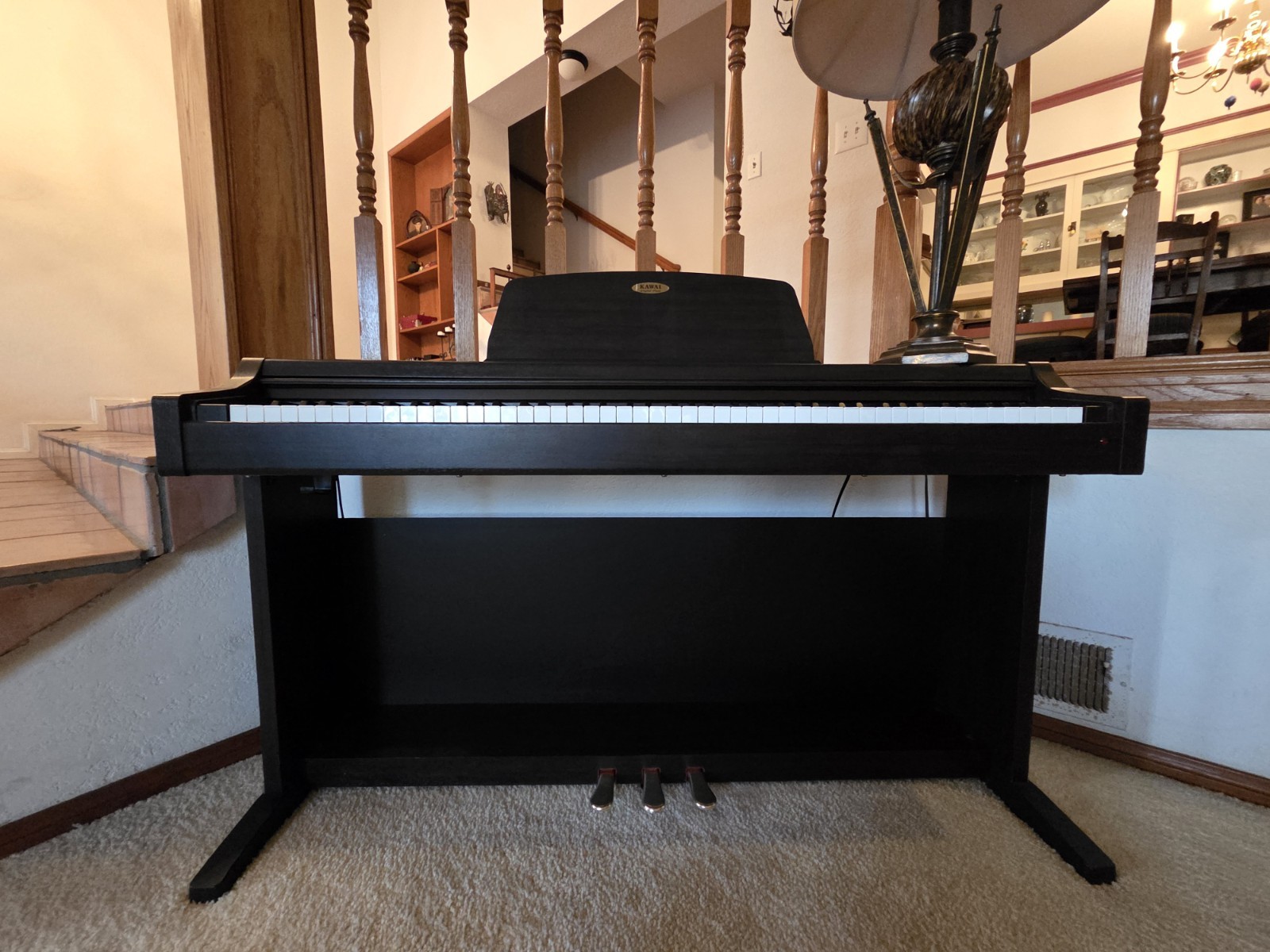 Kawai CN2R Digital Home Piano 88-Key Black w/ 3 Pedals MPN CN2R