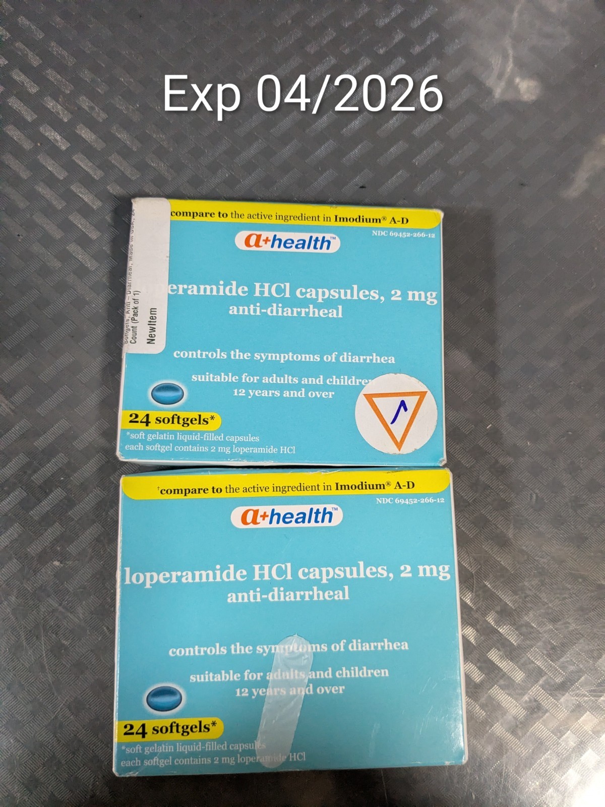 2 Pks  2Mg Anti-Diarrheal 24 Softgels Each