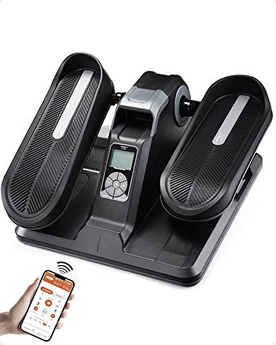 BLACK - SPORTY&FIT UNDER DESK ELLIPTICAL, SEATED ELLIPTICAL, SMART APP & LCD