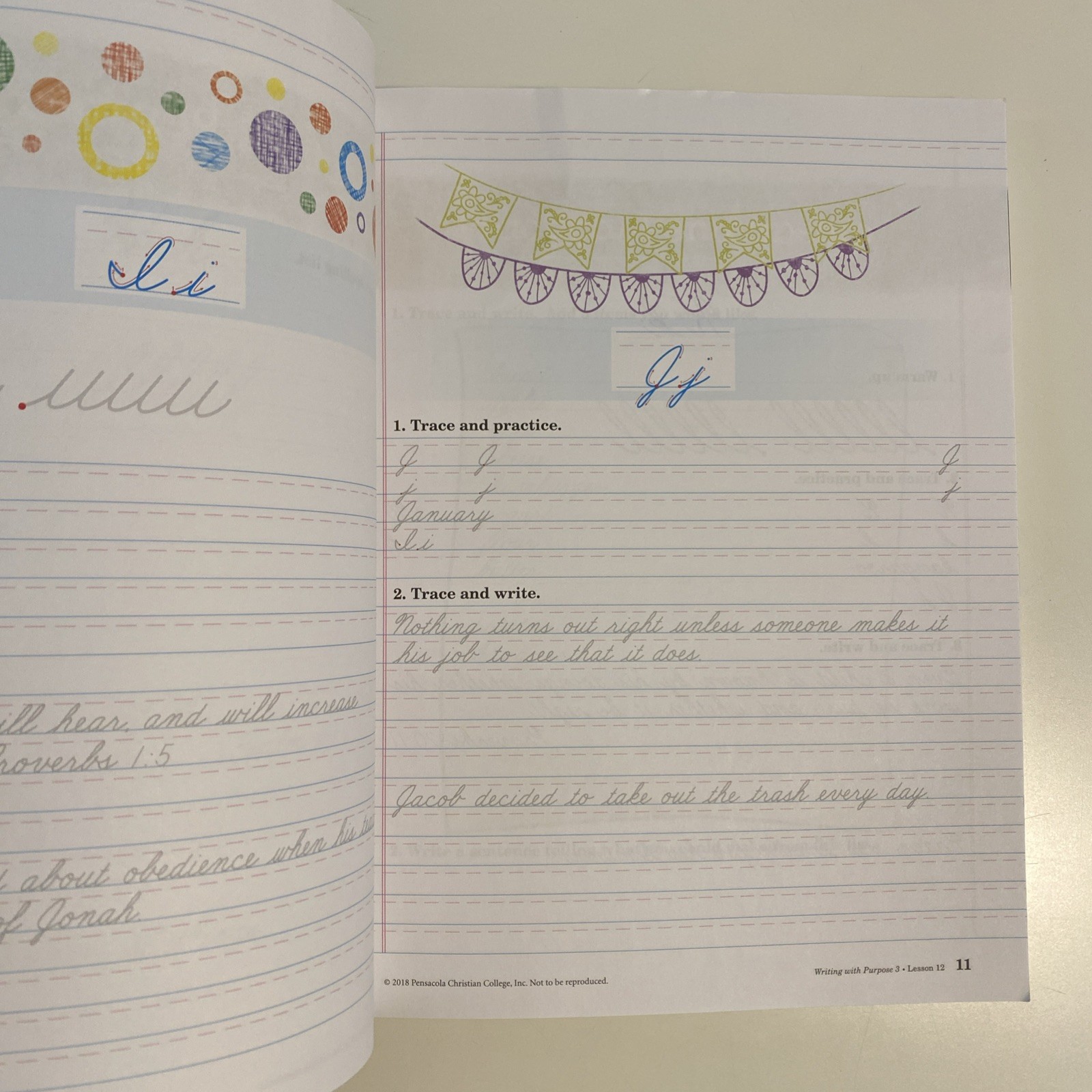 Abeka Writing with Purpose 3: 3rd Grade Cursive Penmanship & Creative Writing