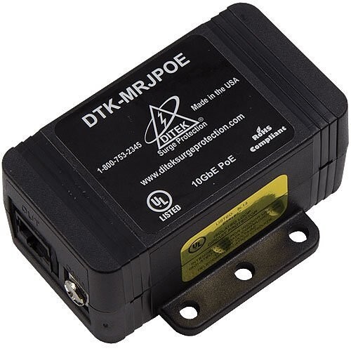 DITEK DTK-MRJPOE Single Channel 10GbE PoE Protector - Same Day Shipping (SEALED)