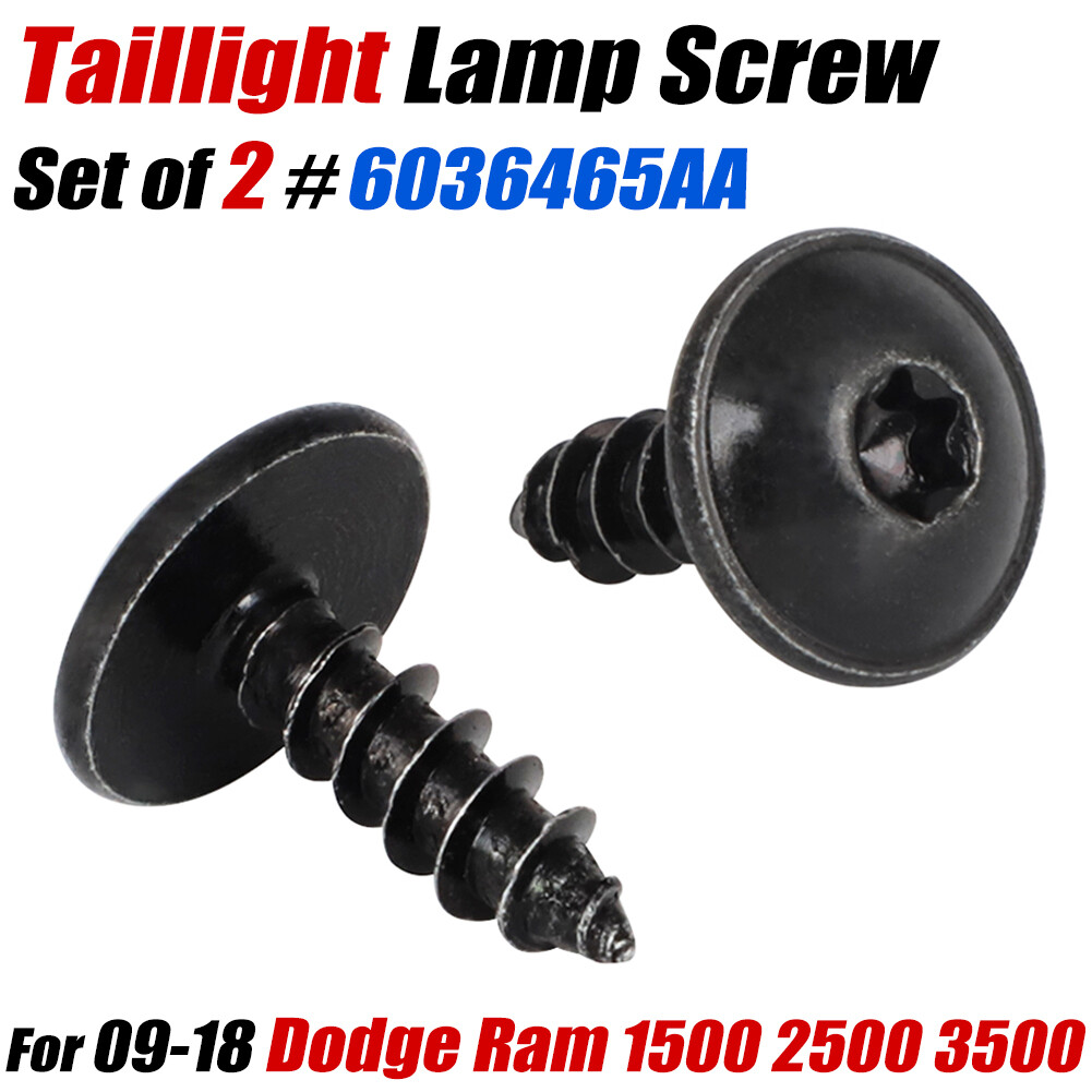 For 2009-2018 Dodge Ram 1500 2500 3500 Taillight Lamp Screw Set of 2 #06036465AA