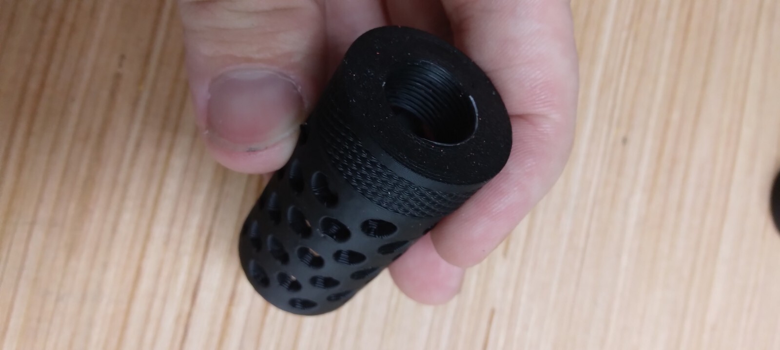 Airsoft AAP-01 Pistol Decorative Muzzle Brake "Swiss Cheese" (Two Pack)