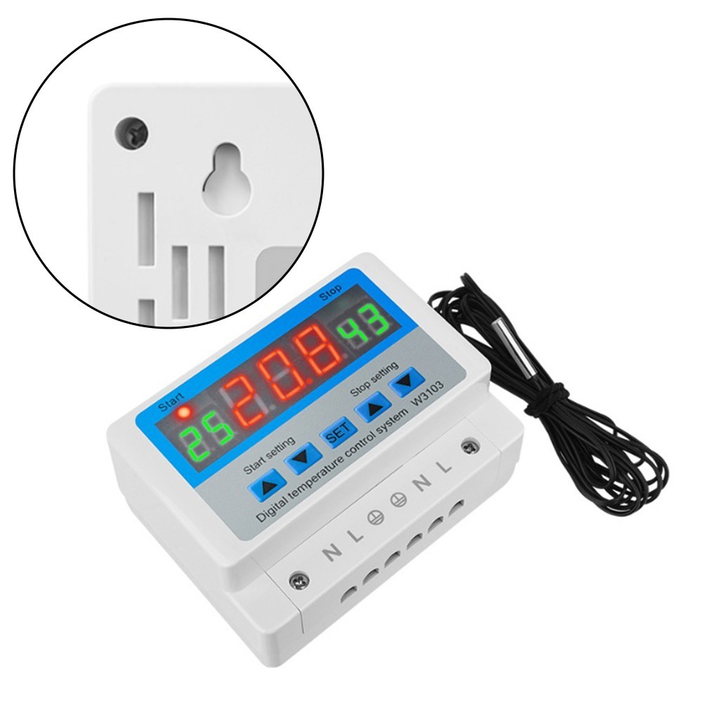 W3103 Digital Temperature Controller 30A 220V Automatic Wall Mount Thermostat