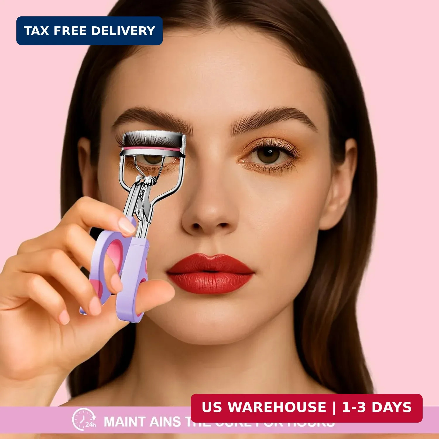 Eye Lash Curler with 6PCS Extra Replacement Pads, Superior Curling Effect Eyelas