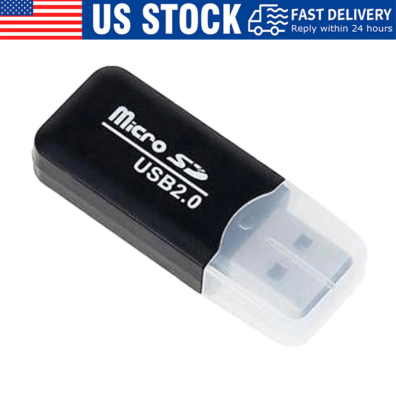 USB 2.0 Micro SD SDHC TF Card Reader Memory Adapter for PC Laptop Camera lot