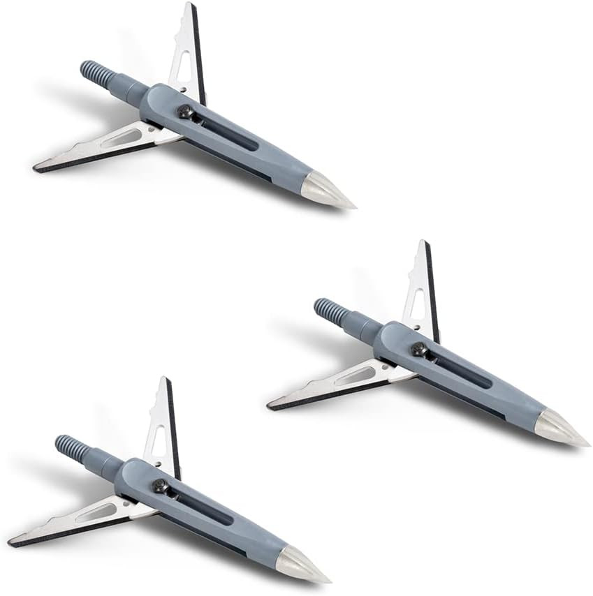 Killzone 2 Blade Rear-Deploying Bow Hunting Mechanical Broadheads with 2" Cuttin