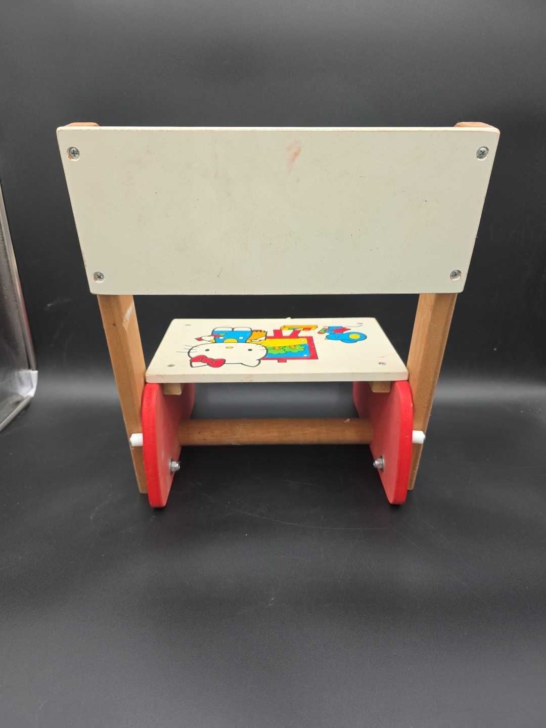 Vintage Hello Kitty Sit Step Bench Stool Chair 1983
