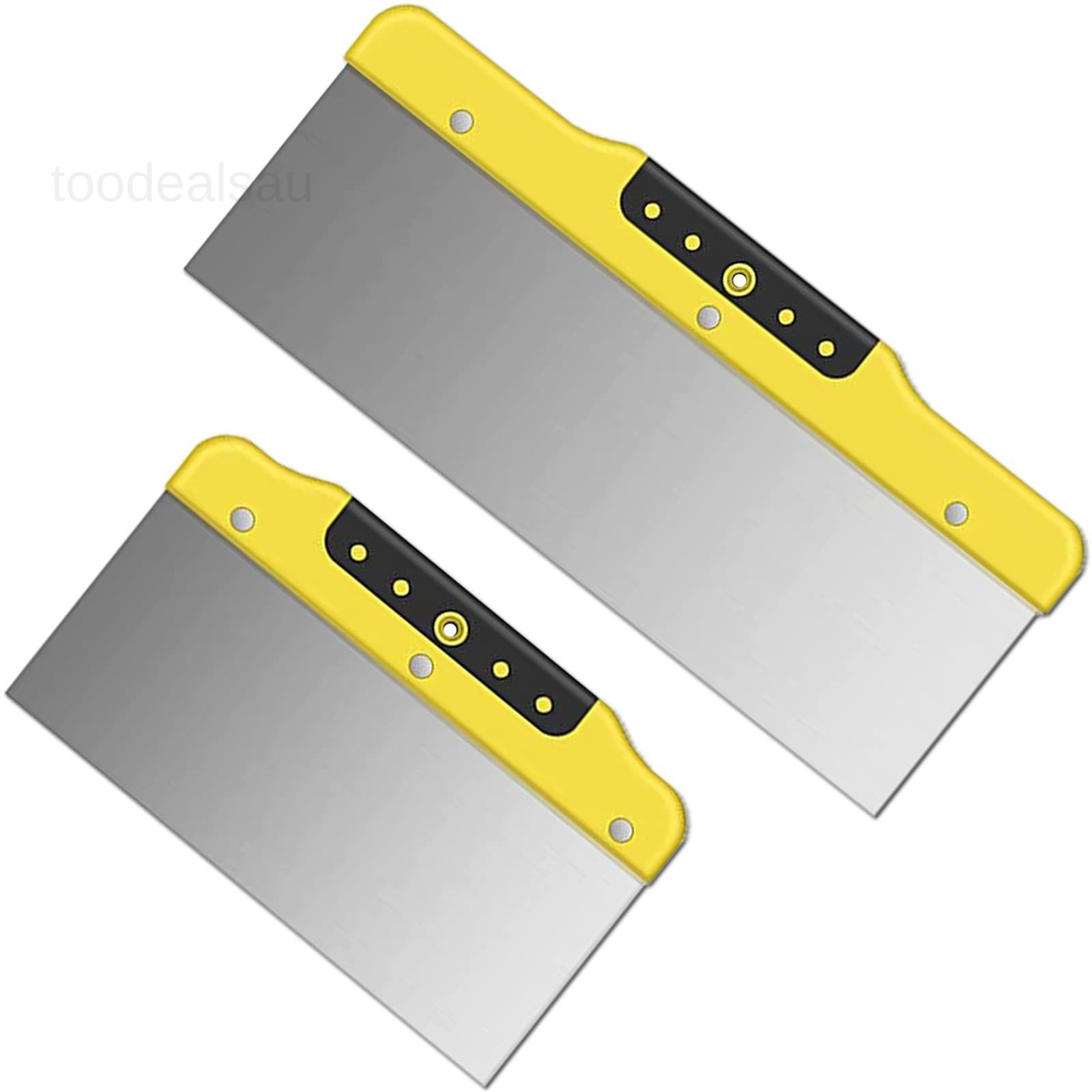 Drywall Taping Knife Set, Stainless Steel Putty Knives Scraper(8",12")