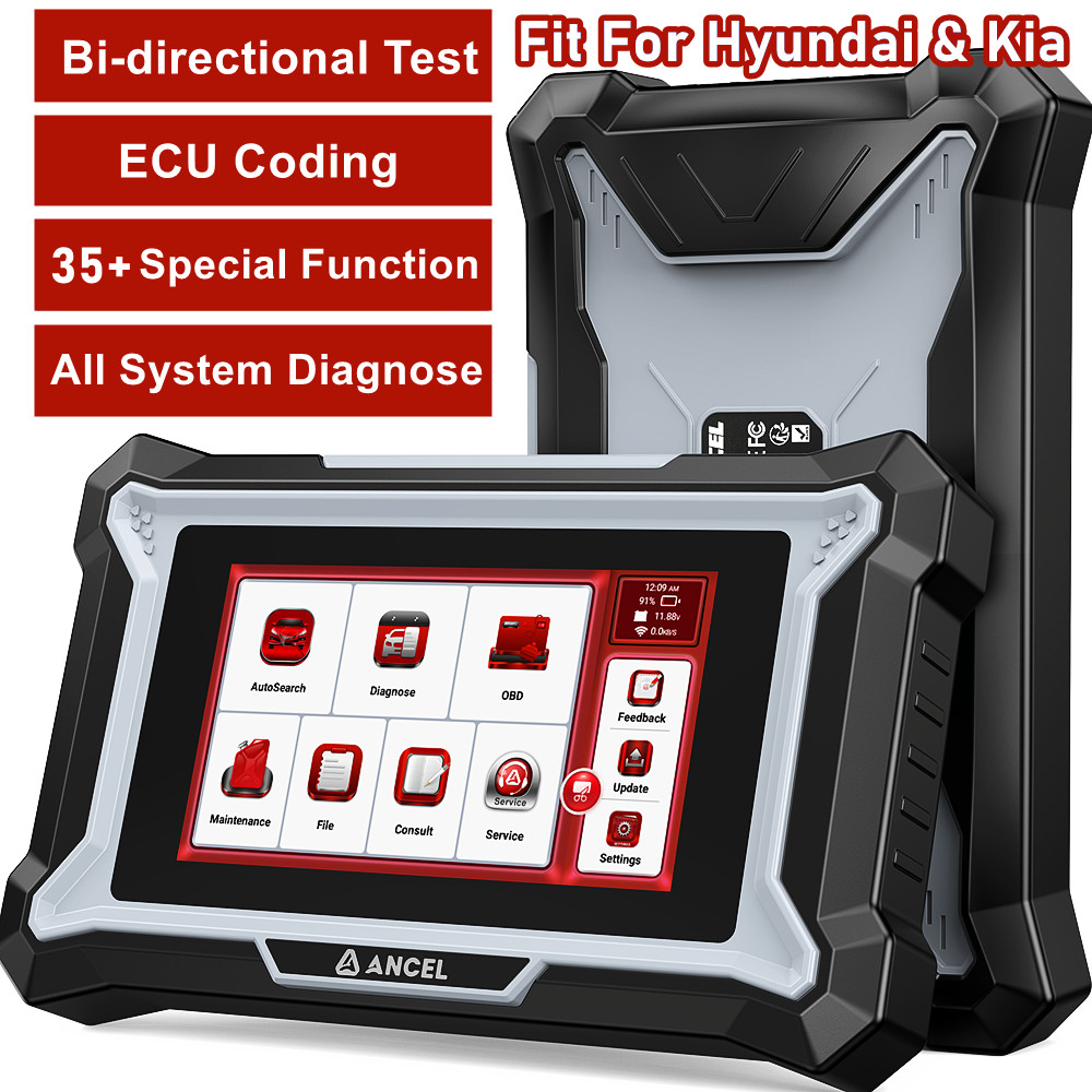 Bidirectional Car Diagnostic Tool OBD2 Scanner ECU Coding Fit For Hyundai & Kia