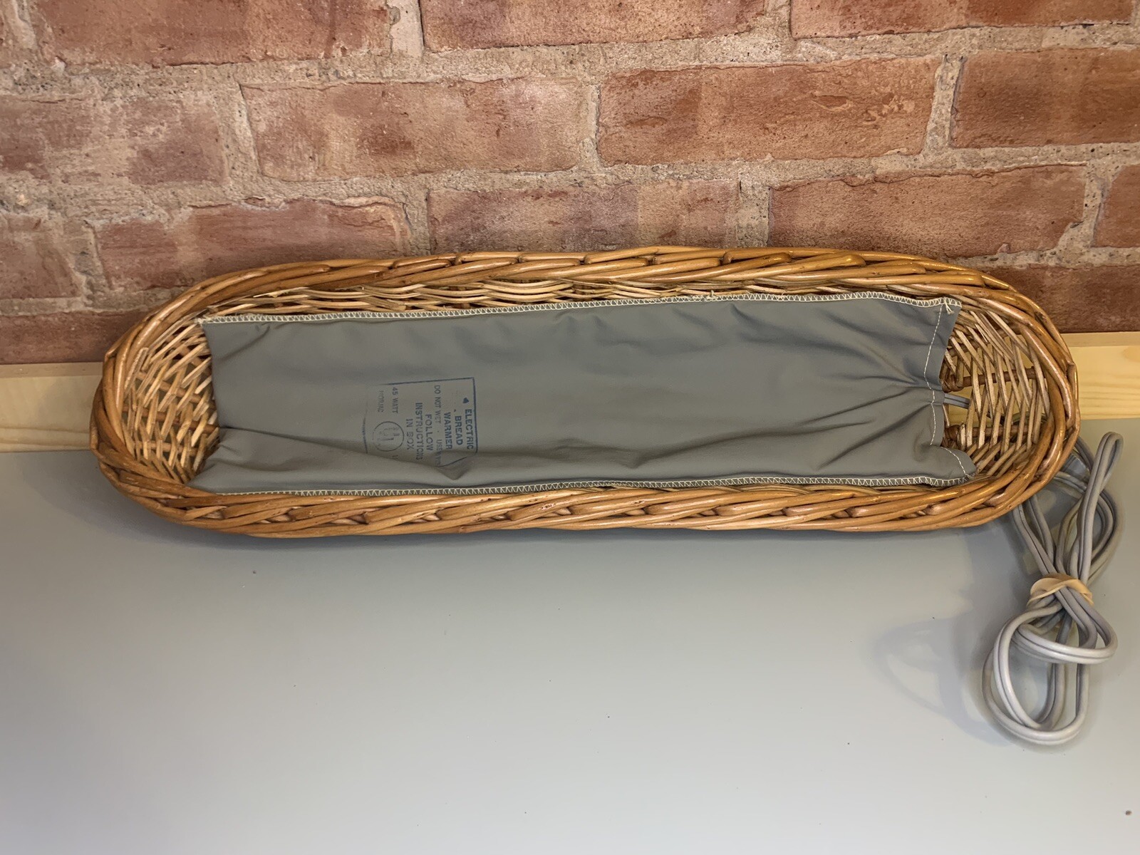 Vintage 60s Norjac Electric French Bread Warmer Paisley Tested/Works OG Box