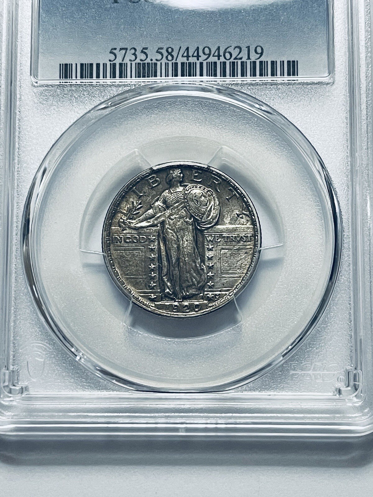 1920 Standing Liberty Quarter PCGS AU58FH