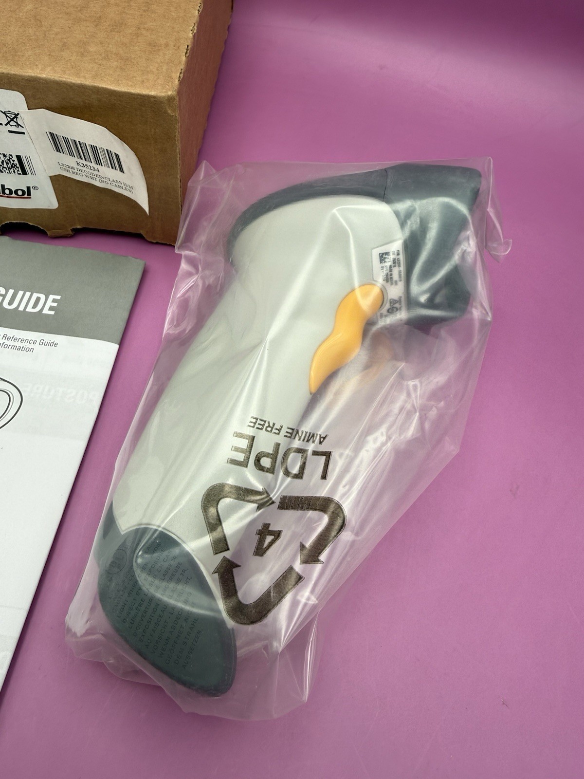 Symbol LS2208-SR20001R USB Barcode Scanner - Scanner Only