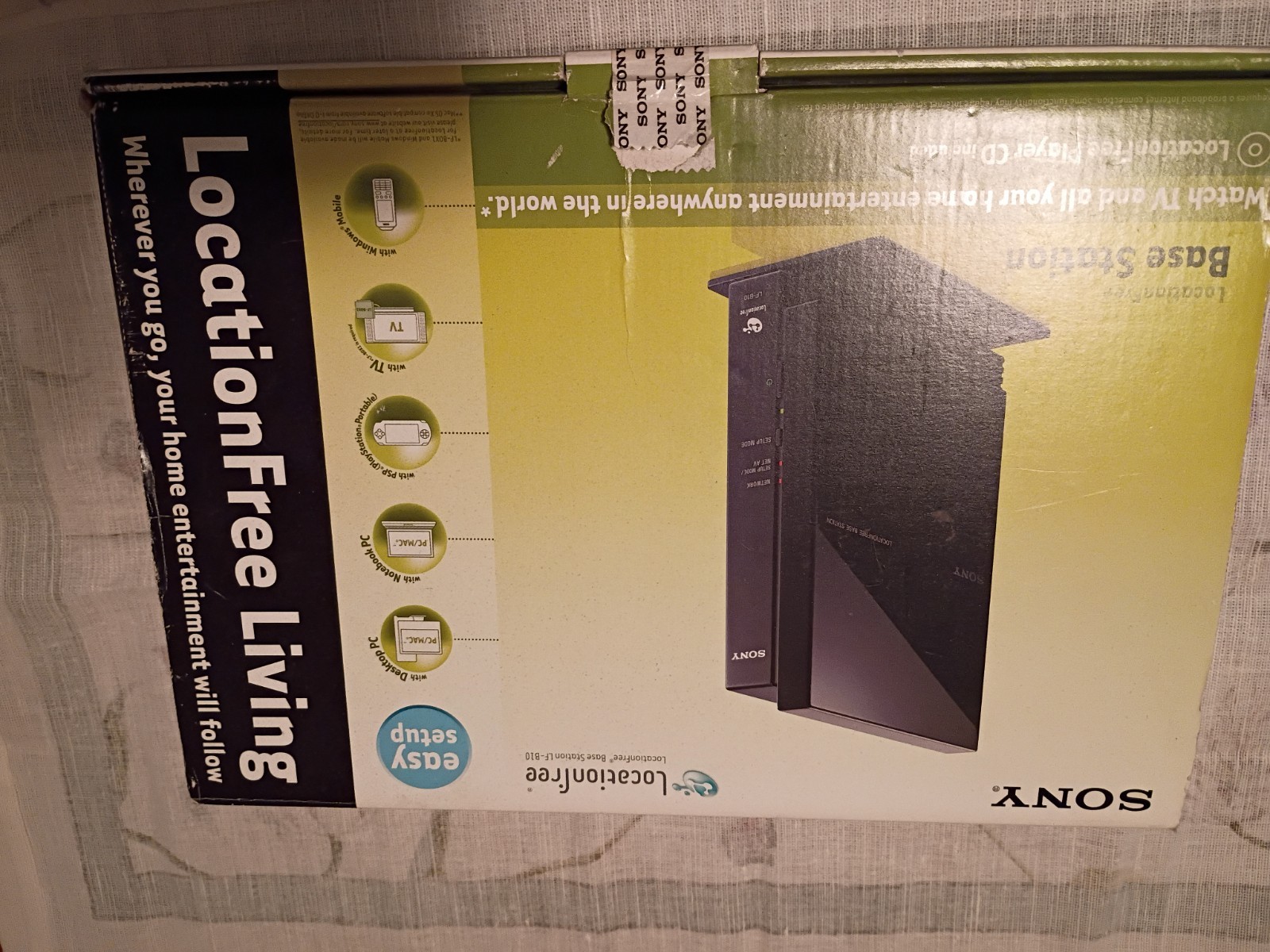 Sony LocationFree LF-B10 Base Station Portable Black w/ Ethernet Port