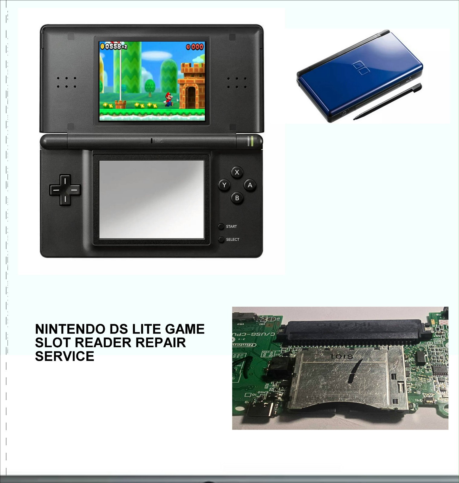 NINTENDO DS LITE CHARGING PORT REPAIR SERVICE