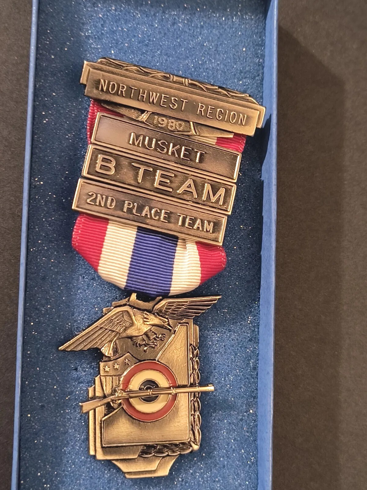 Civil War Reenactment Medal 1980 Northwest Region Musket 2nd Place Sharpshooter