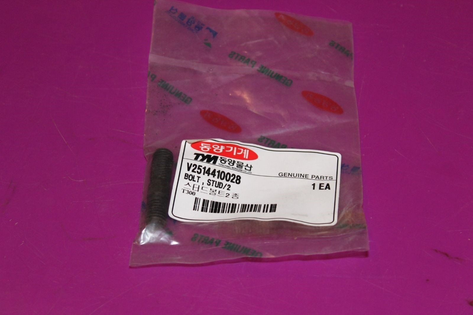 TYM T300 Tractors Bolt, Stud/2. V2514410028.