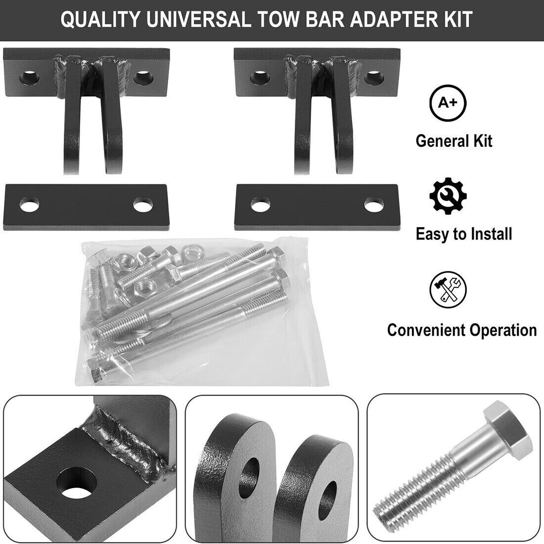 BX88230 Universal Base Tow Bar Purpose Adapter Bracket Kit for Blue Ox Tow Bars
