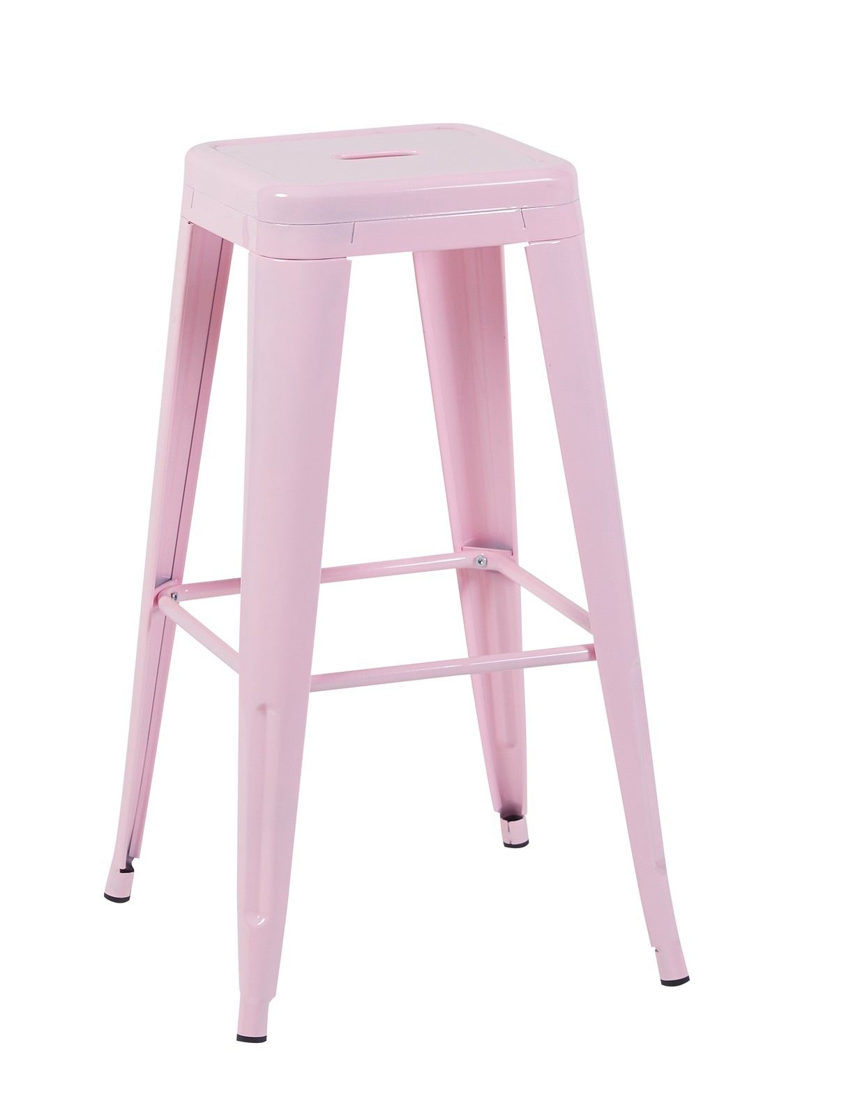 30 Inch Counter Height Stool, Backless Metal Bar Stools Set of 2, Non-Stackabl