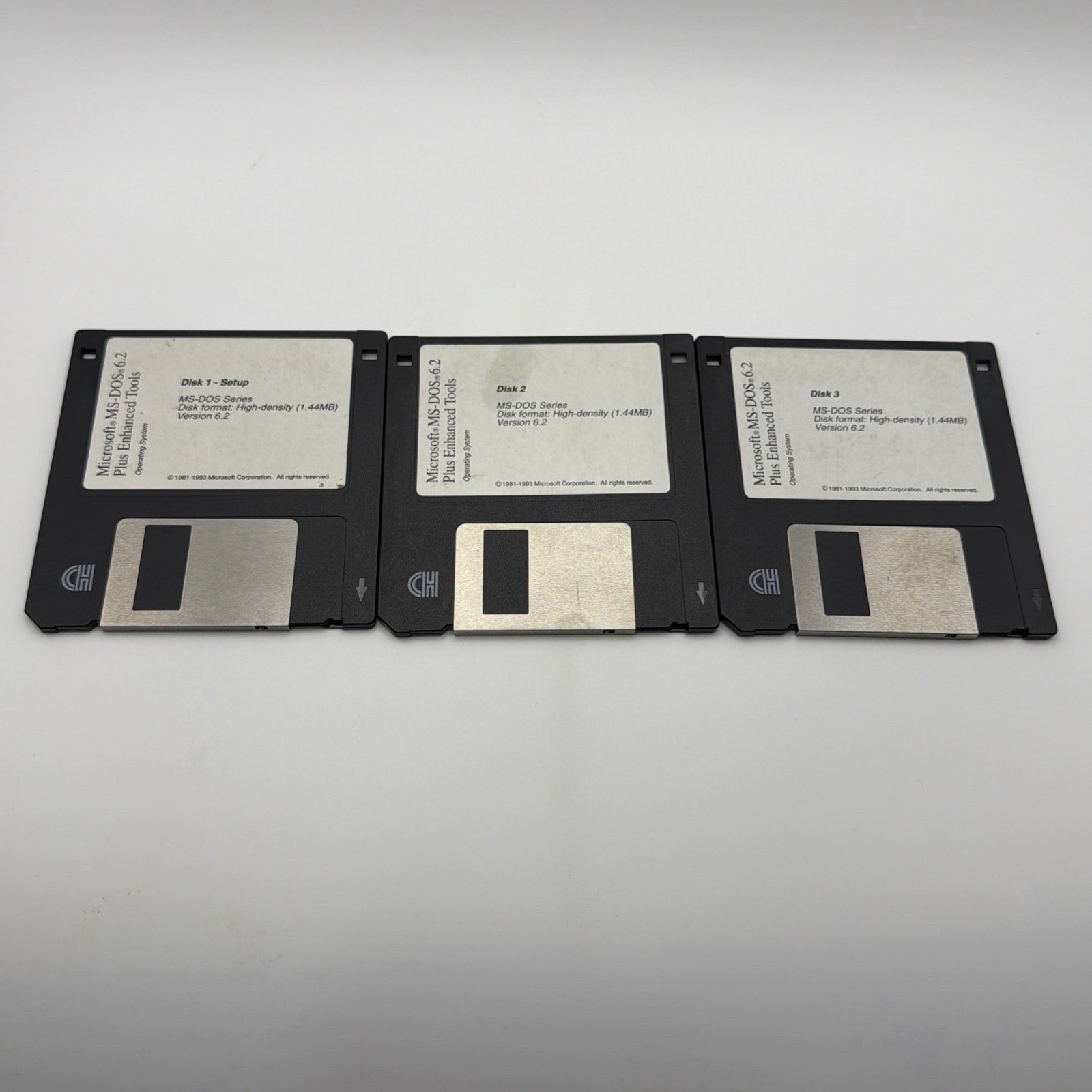 microsoft ms-dos 6.2 Plus Enhanced Tools Disks 1-3