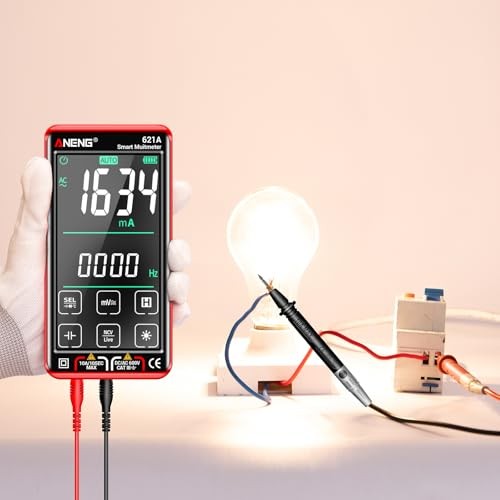 Digital Multimeter Tester Smart Touch TRMS 621A Backlit Color Touch Screen