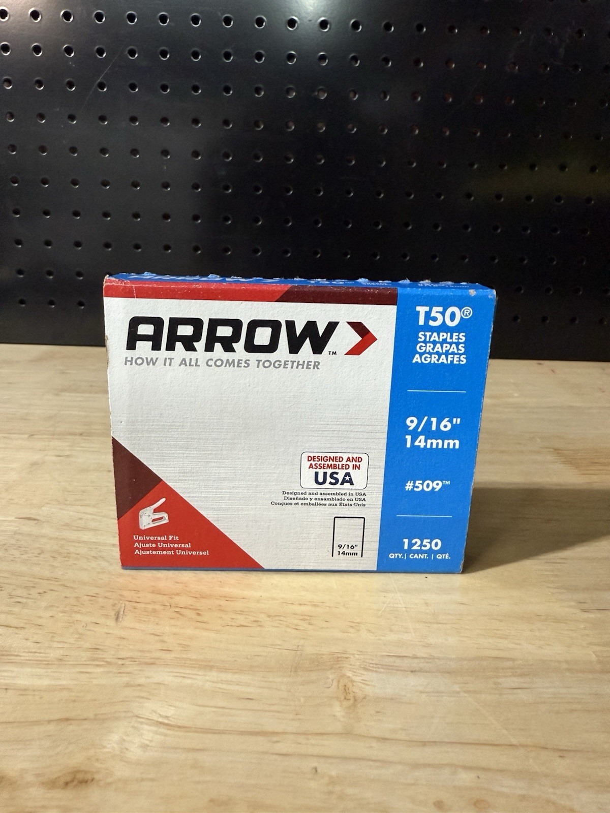 #509 Arrow Staples 9/16" 14mm For T50 Manual & Electric Staples Guns Box of 1250