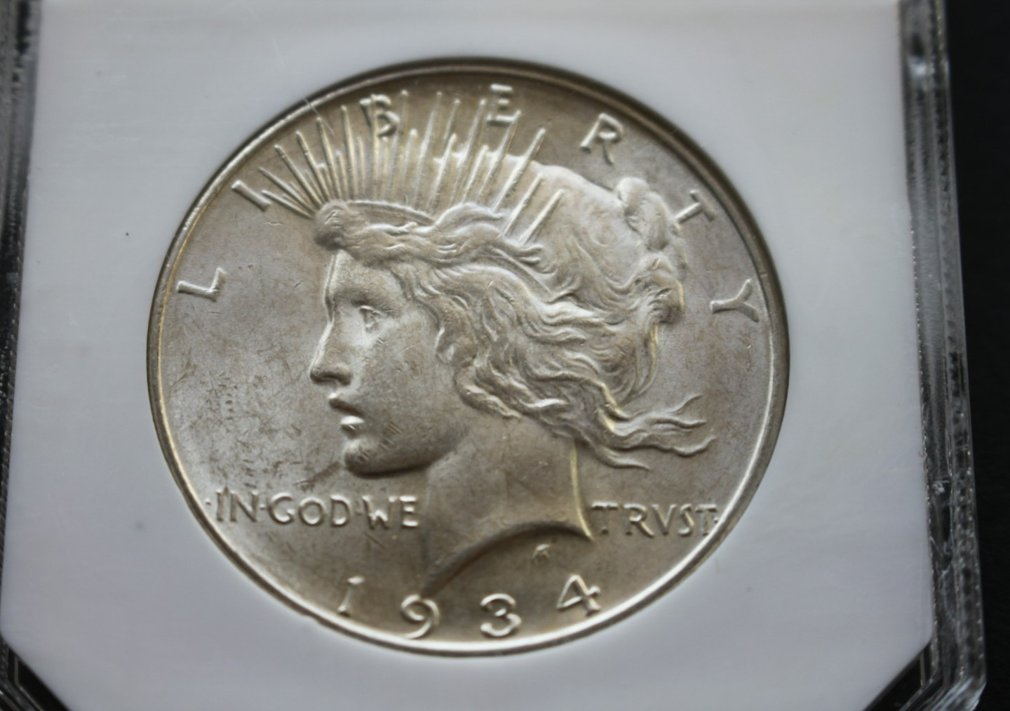 1934 D Peace Silver Dollar PCI Graded MS 63