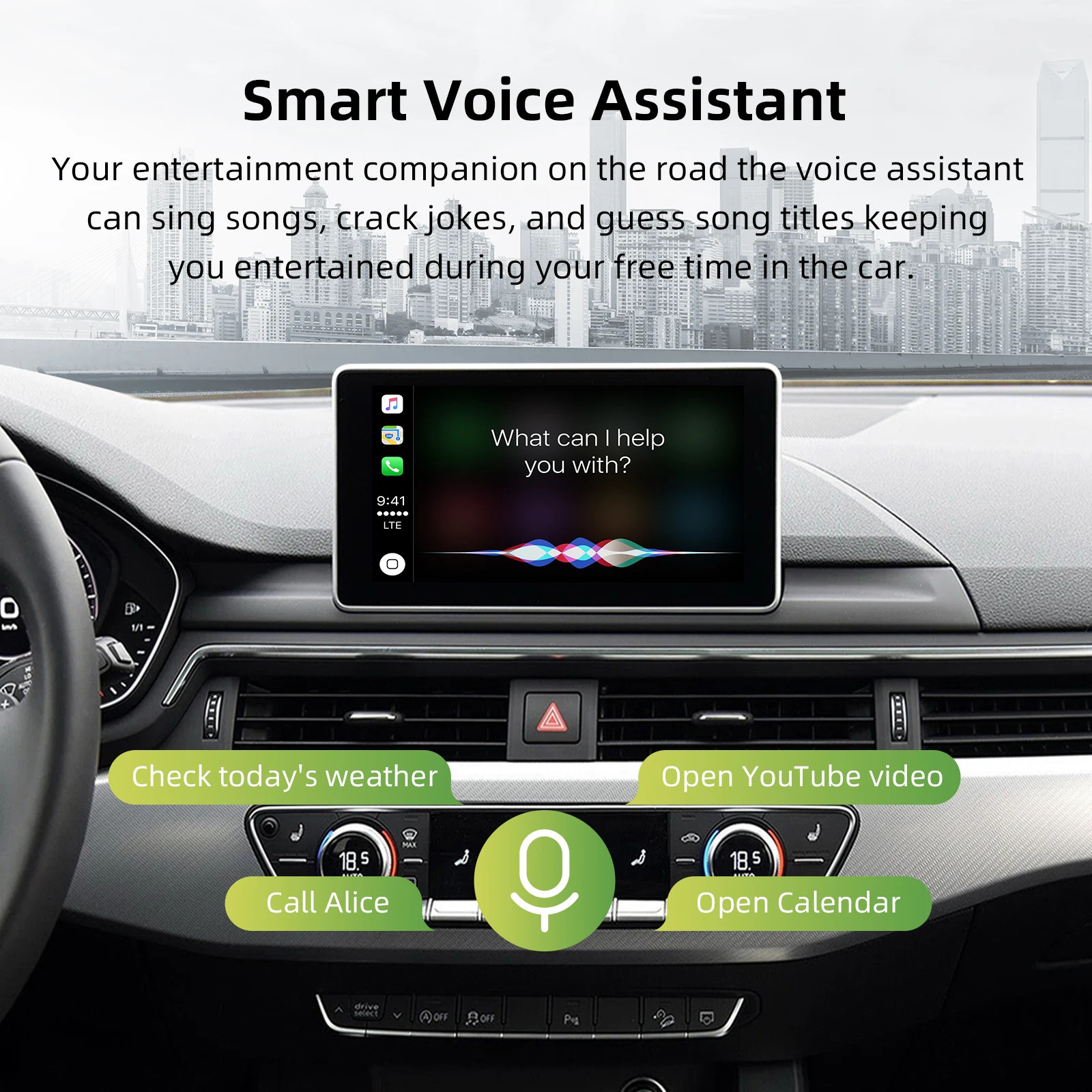 OEM Screen Wireless Carplay Upgrade Decoder Box KIT for Audi A4 A5 Q5 2008-2018