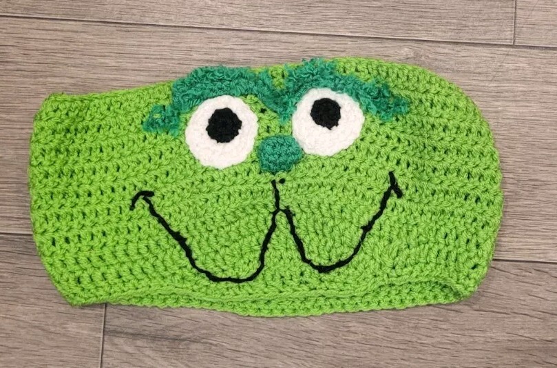 Crochet The Grinch Headband Adult/Teen Handmade