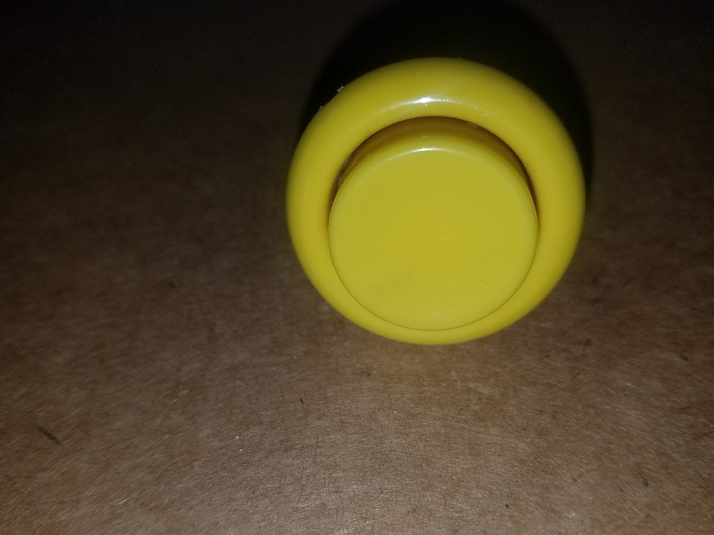 Bright yellow short Button for classic arcade games