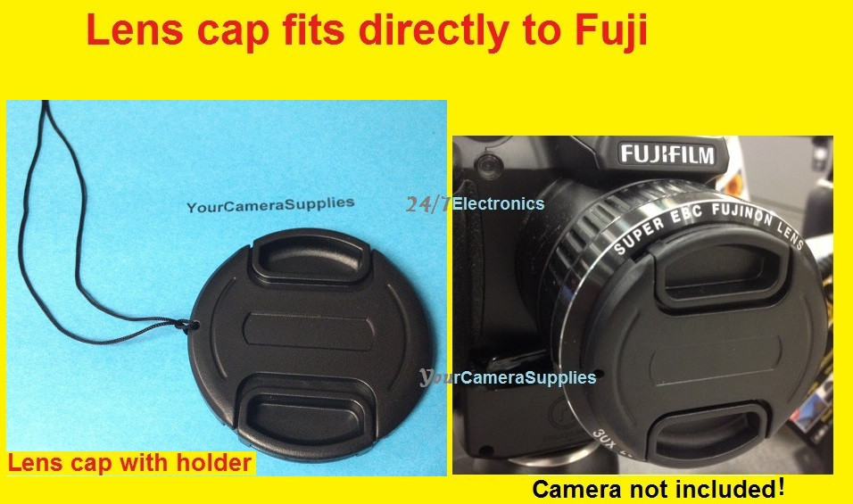 FRONT SNAP-ON LENS CAP  DIRECTLY TO FUJI S7000 S602Z S20 PRO 4900 6900 ZOOM
