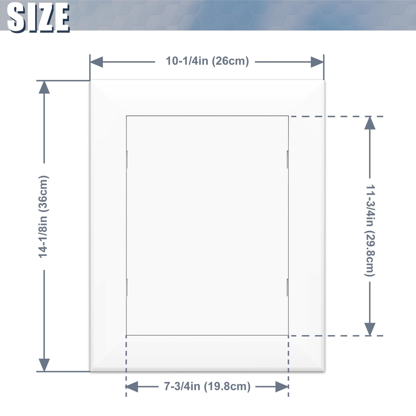 Self Adhesive Access Panel for Drywall, 8" x 12" Plumbing Access Panel, Heavy...