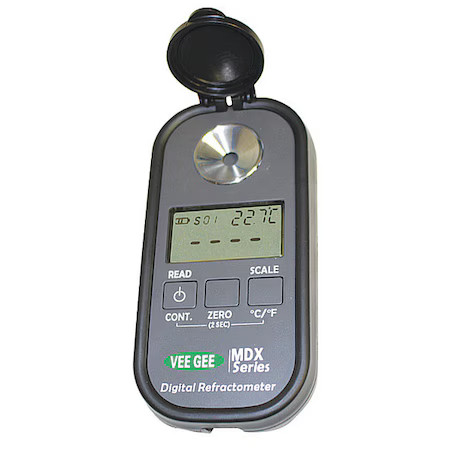 Vee Gee 48101 Digital Refractometer, Nd, Brix, 0.0-50.0%