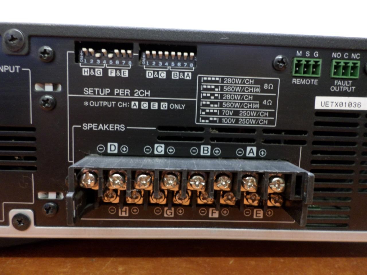 Yamaha XMV8280 8-Channel Power Amplifier