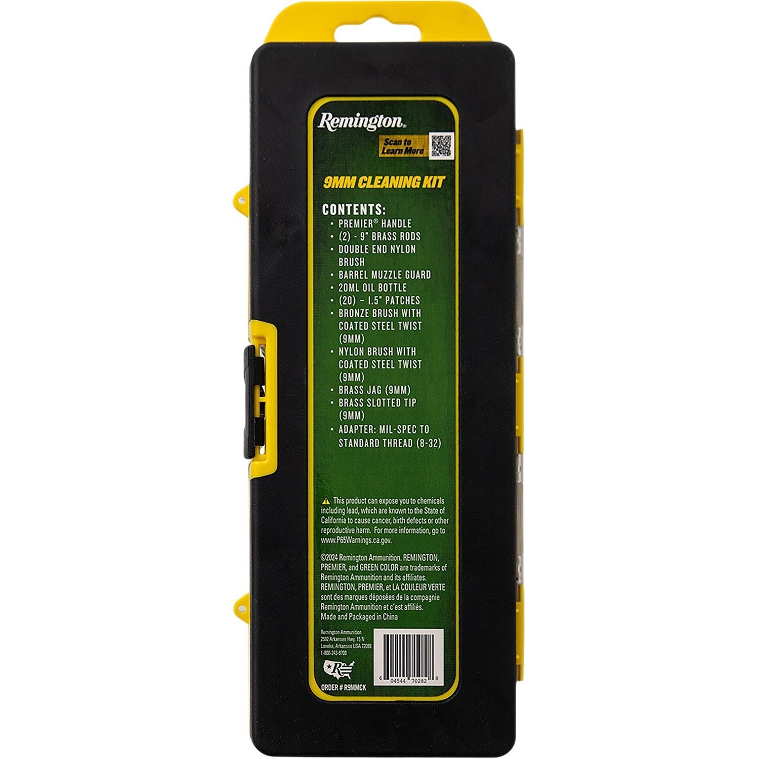 Remington Premier 9mm Cleaning Kit, Handgun, Brass #R9MMCK