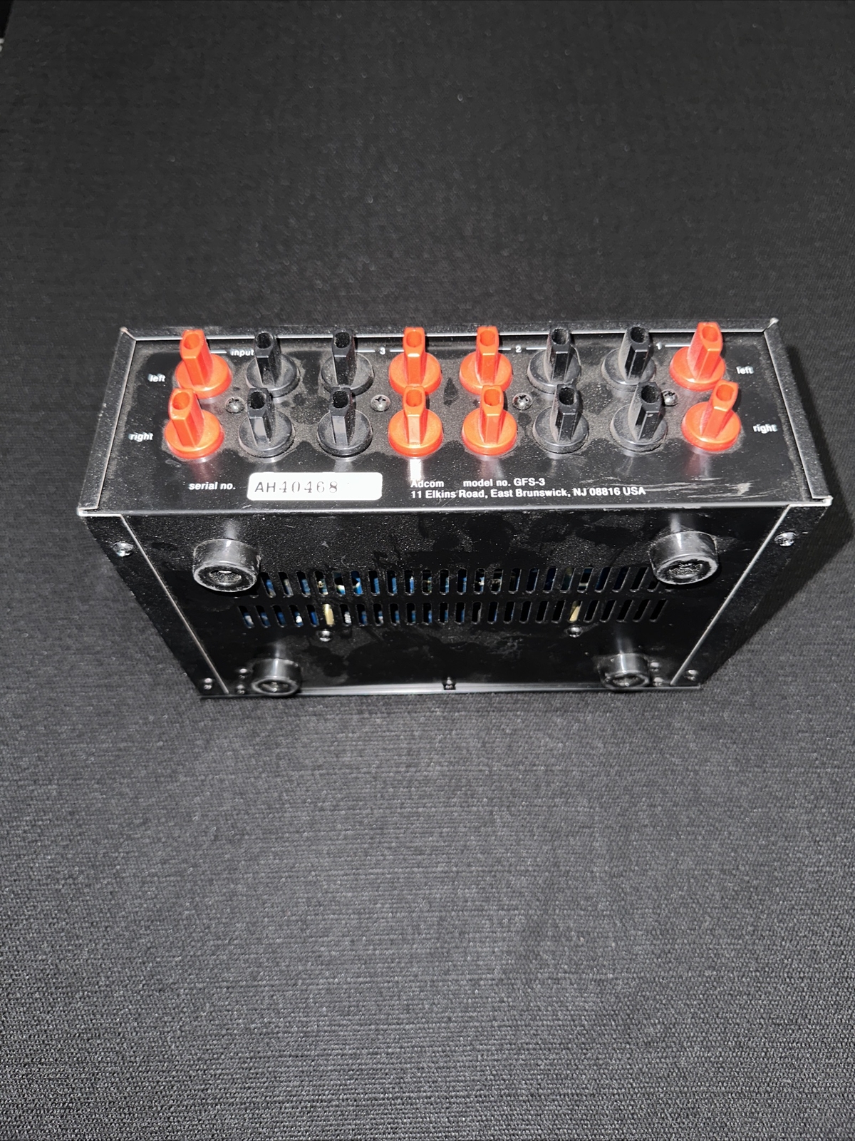 ADCOM GFS-3 SPEAKER SELECTOR SWITCH UNTESTED SOLD AD IS