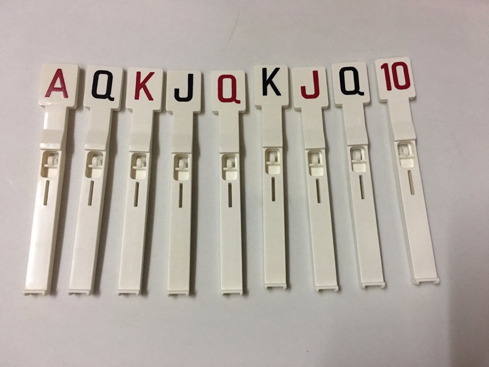 Gottlieb Jacks Open / Lucky Hand / Royal Flush Pinball Plastic Drop Target Set