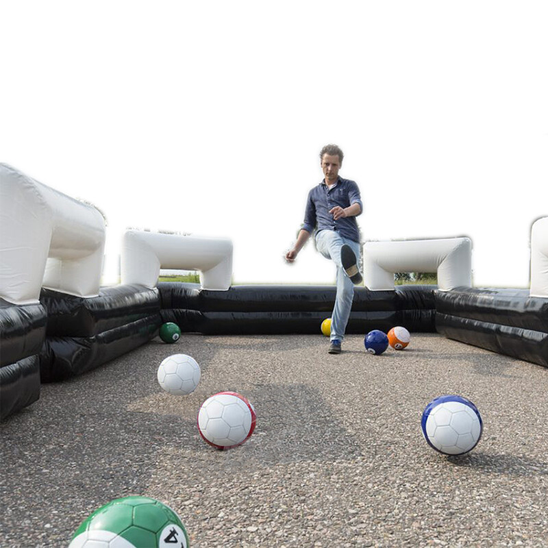 Inflatable Foot Pool Table Football Pool Human Billiards Outdoor 16.4*9.8 inch