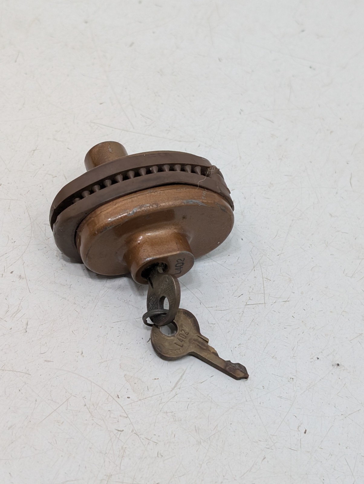 Vintage Master Lock Gun Trigger Lock Firearm Safety With Keys Anti-Scratch Brown
