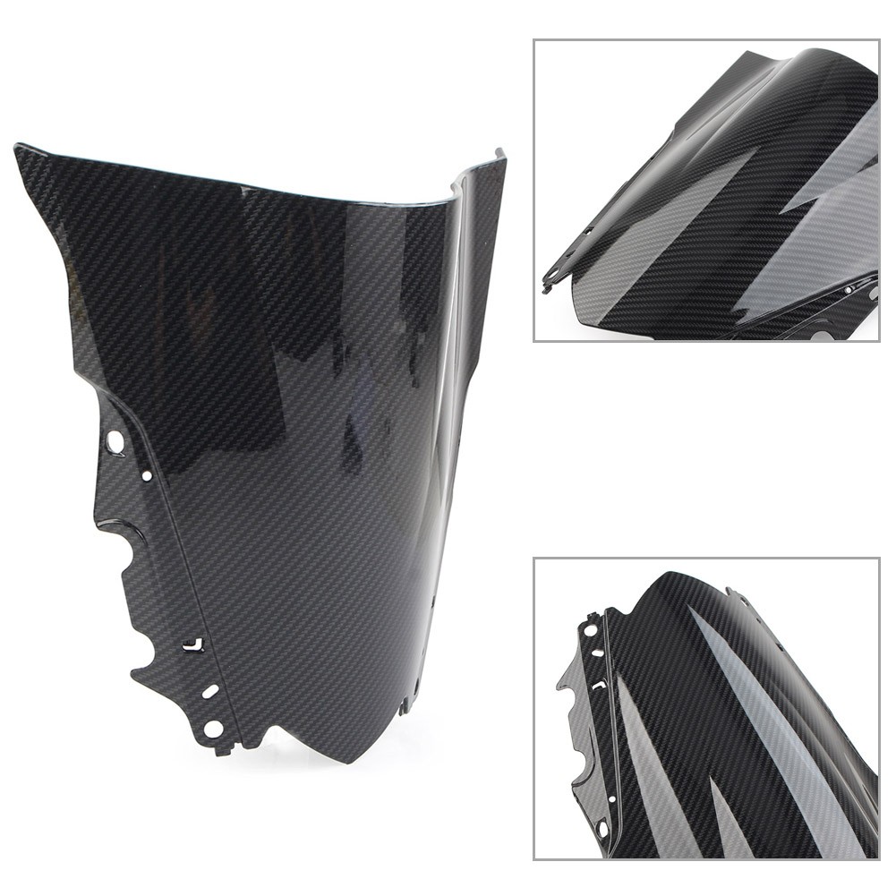 New Black Carbon Fiber ABS Windshield Shield for Yamaha YZF-R25 2014-18 R3 2015