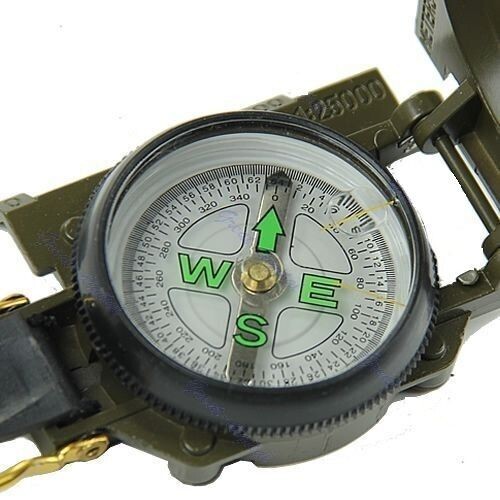 Pocket Outdoor Military Army Hiking Camping Lens Survival Lensatic Mini Compass